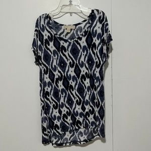 S Michael Kors Top: Navy, Blue, White